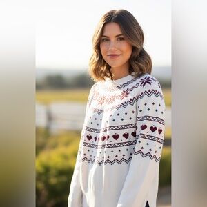BEACH RIOT Elizabeth Fairisle Sweater Size Small S